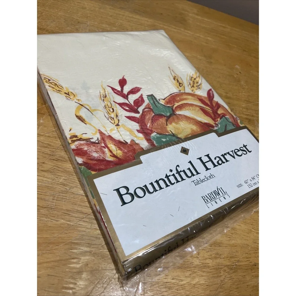 Bardwil Linens Thanksgiving‎ Fabric Tablecloth 60x84